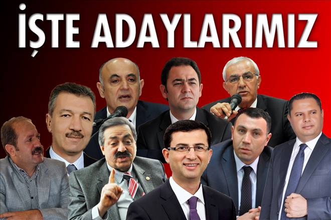 İşte adaylarımız...