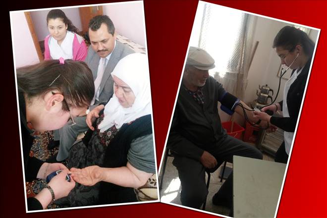 Sağlıkçılar yaşlıları unutmadı