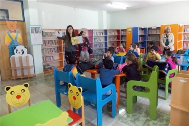 Minikler bu kadar çok kitabı ilk kez gördü