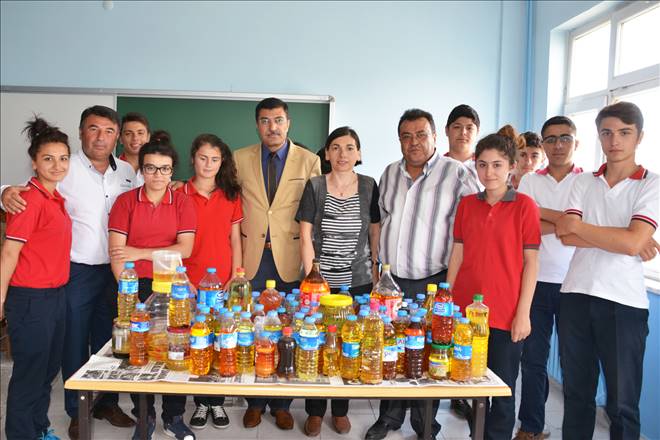 Atık yağlar toplanıyor
