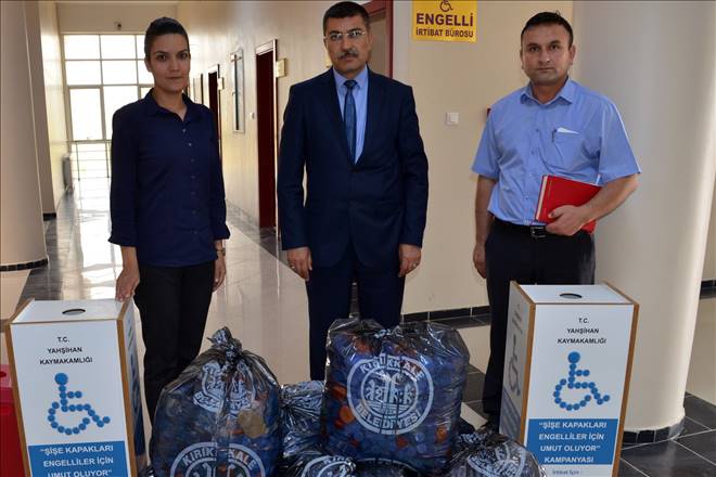Şişe kapakları engellilere umut oluyor