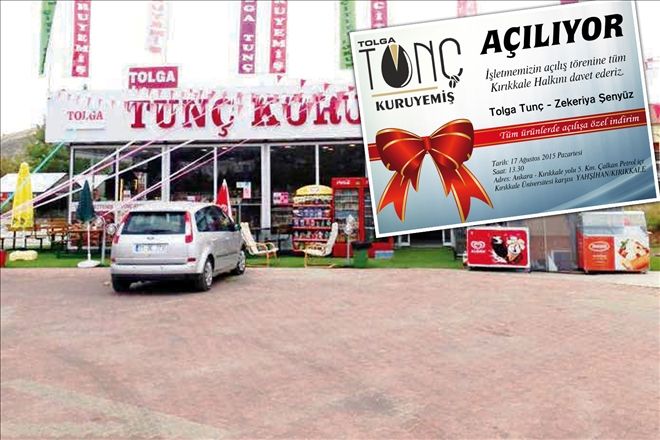 Tolga Tunç Kuruyemiş açılış töreni düzenliyor
