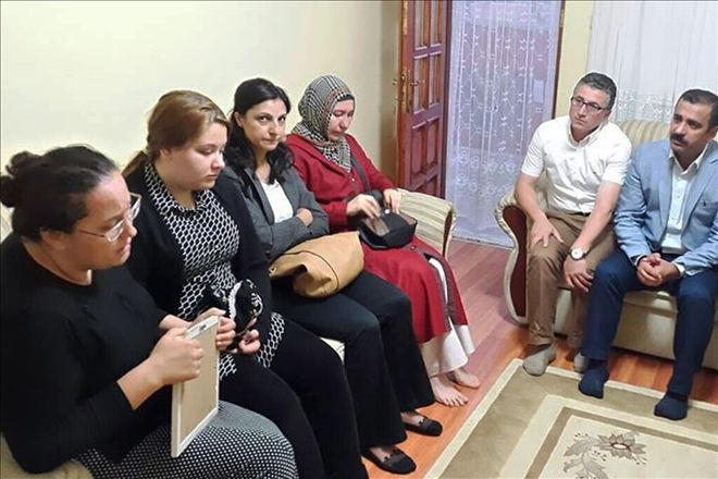 Sağlık-Sen heyetinden şehit evine ziyaret