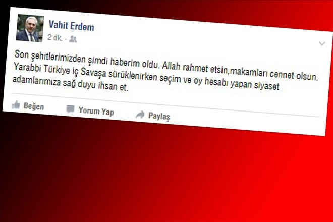 İç savaşa sürüklenirken oy hesabı yapanlara?