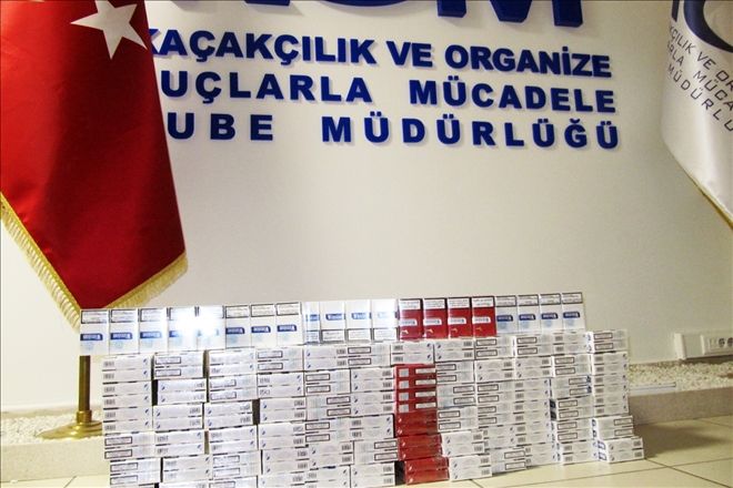Yolcu otobüsünde 72 bin paket sigara