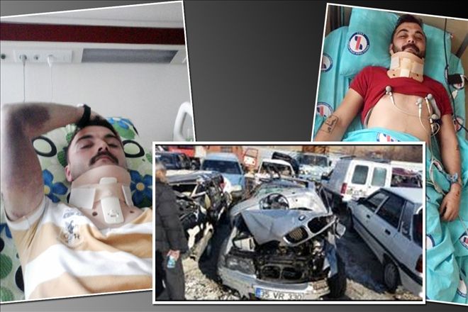 Çarptığı otomobili bırakıp kaçtı