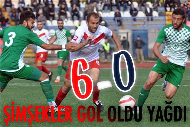 Şimşekler gol oldu yağdı 6-0