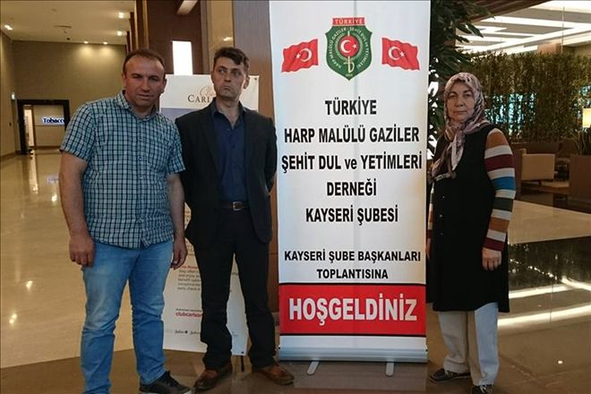 Şehit aileleri Kayseri´ye gitti