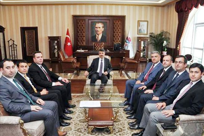 İlçe Kaymakamlarından Ünlüer´e nezaket ziyareti