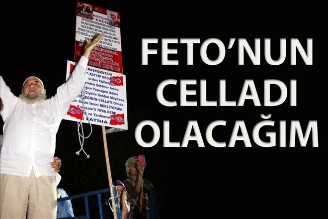 FETÖ Liderinin maketini astı