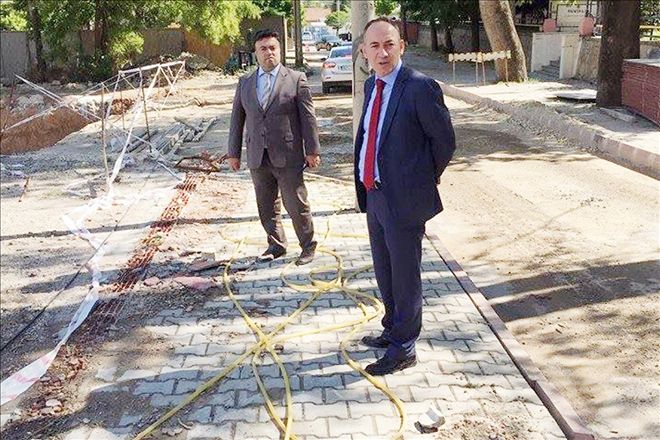 Şehir parkında hummalı çalışma