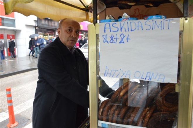 İhtiyaç sahiplerine ?askıda simit? desteği