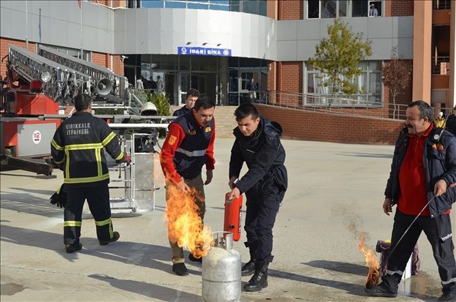 Geleceğin Polisleri yangın tatbikatı yaptı