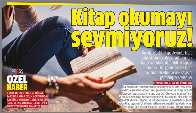 Kitap okumayı sevmiyoruz!