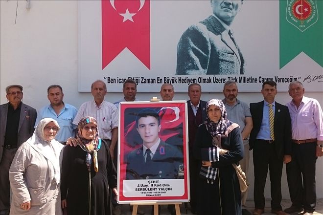 Şehidimizi dualarla andık
