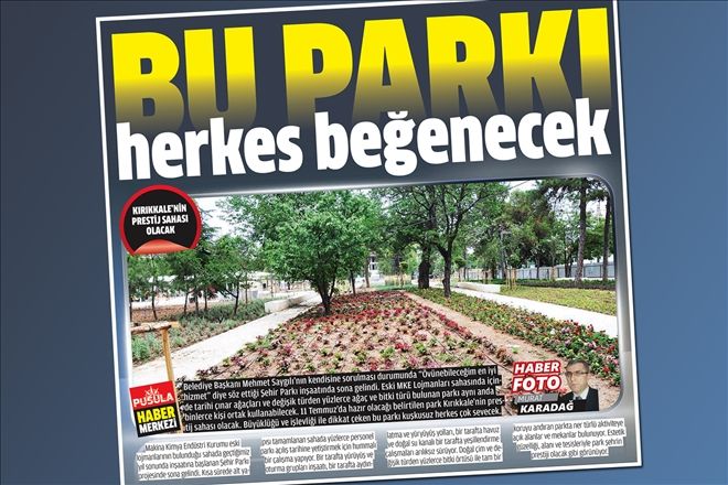 Bu parkı herkes çok sevecek
