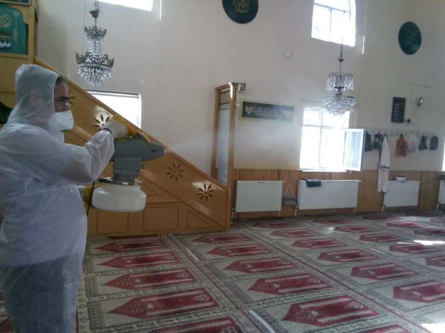 KIRIKKALE BELEDİYESİ DEZENFEKTE ÇALIŞMALARINA ARA VERMİYOR