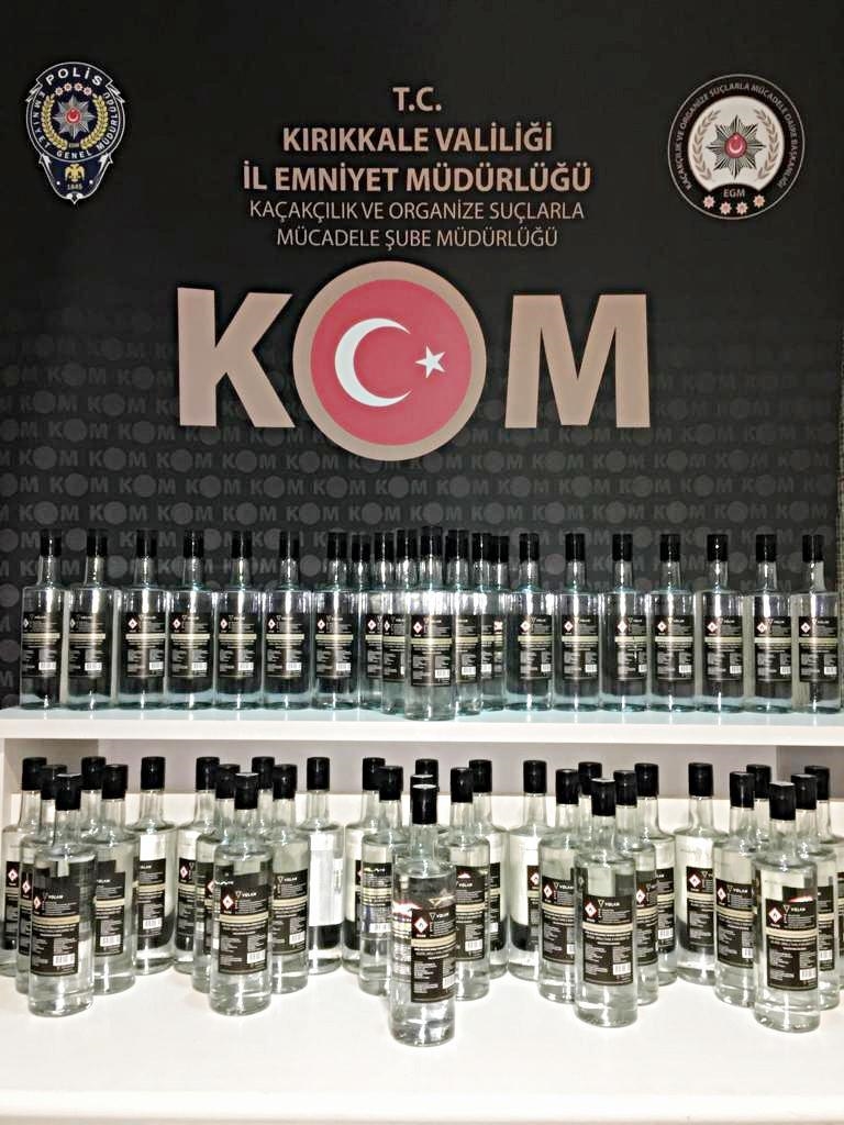 56 LİTRE ETİL ALKOL ELE GEÇİRİLDİ