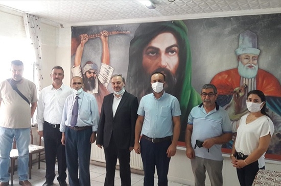 Alevi kültür derneğine anlamlı ziyaret 