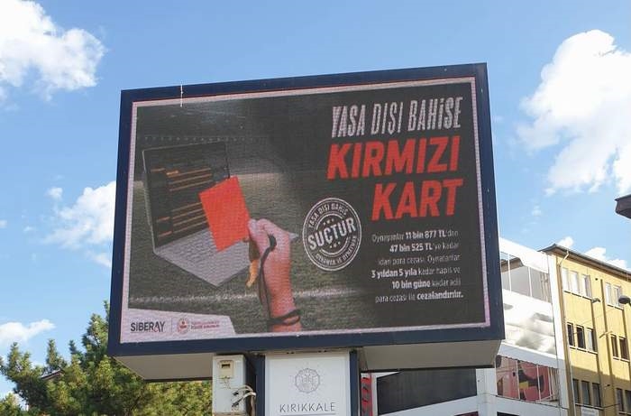 Yasadışı bahse kırmızı kart 