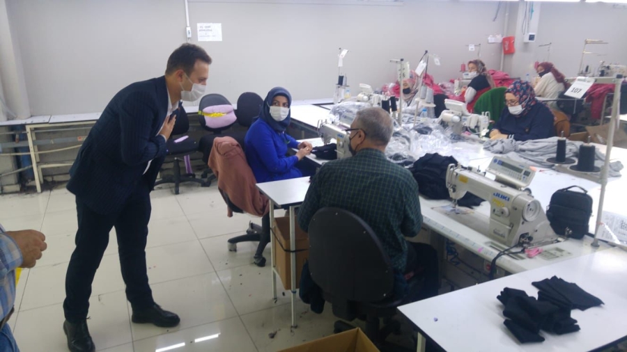 Kaymakam, Millet bahçesi çalışmalarını yerinde inceledi 