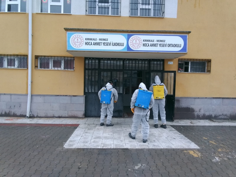 BELEDİYE’DEN OKULLARA HİJYEN SEFERBERLİĞİ BAŞLATILDI 