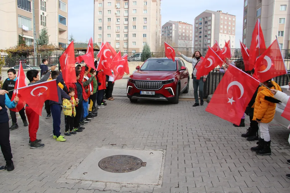 Yerli Malı Haftasında Öğrencilere TOGG Sürprizi