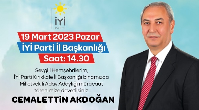 AKDOĞAN BAŞVURU YAPIYOR