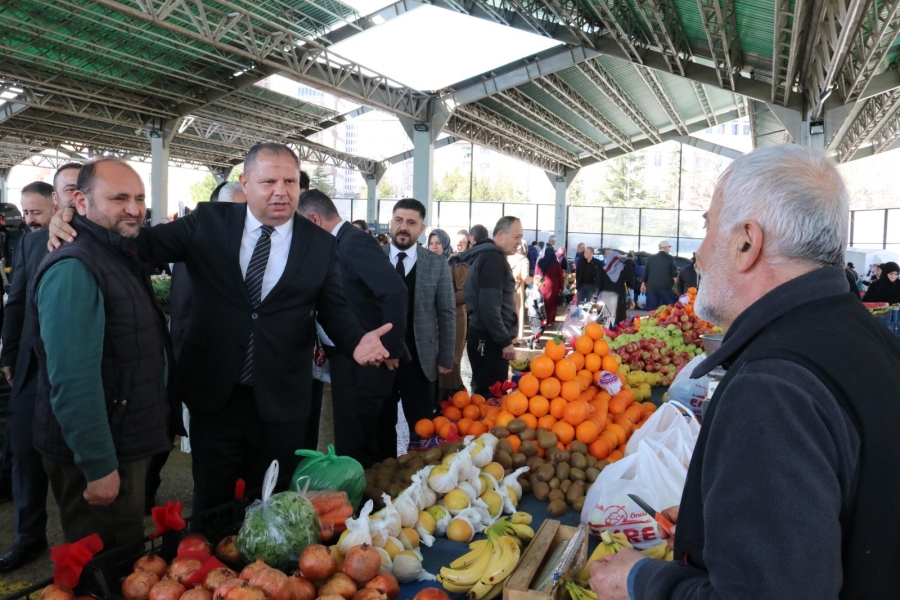 ÖZTÜRK PAZARCI ESNAFINI ZİYARET ETTİ