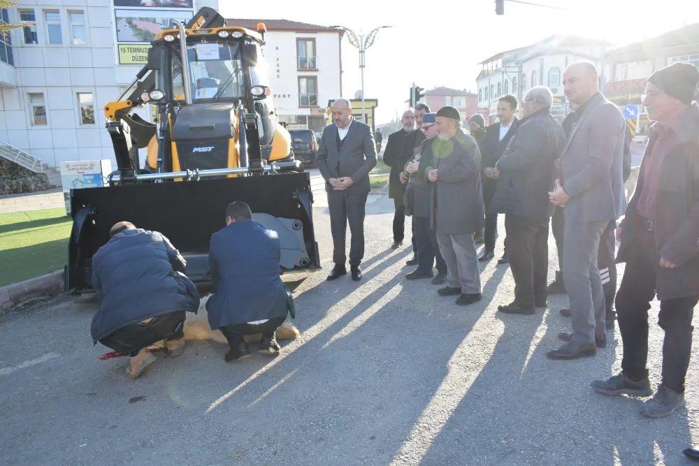 Bahşılı Belediyesi için  yeni iş makinası alındı