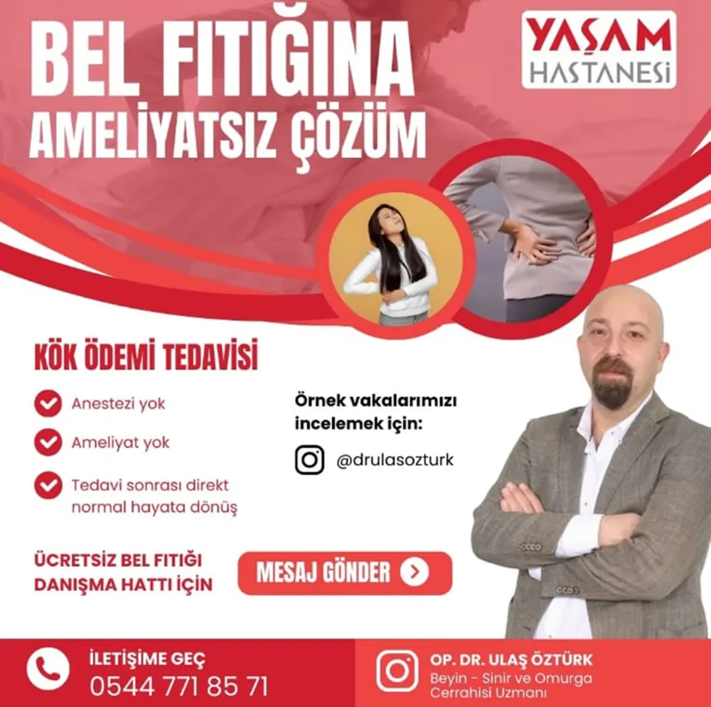 Yaşam Hastanesi’nde Ameliyatsız Bel Fıtığı Tedavisi