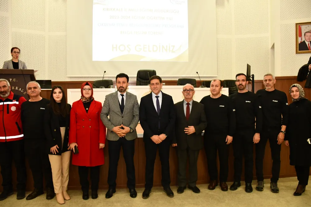 Eğitim kurumlarına “Okulum Temiz Belgesi” verildi