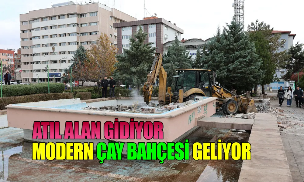 Cumhuriyet Meydanı’na Modern Çay Bahçesi Geliyor