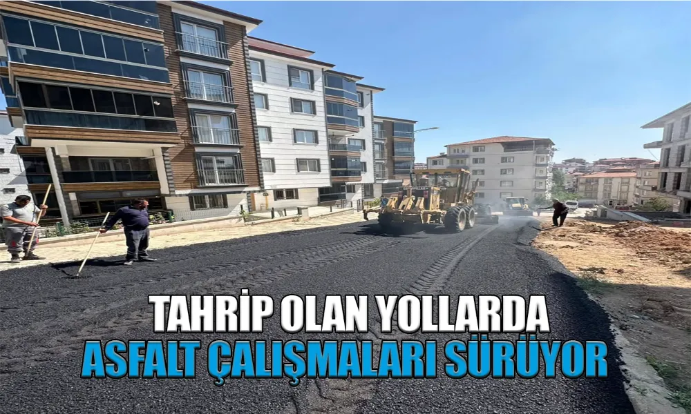 Kırıkkale’de Mahallelere Asfalt Desteği