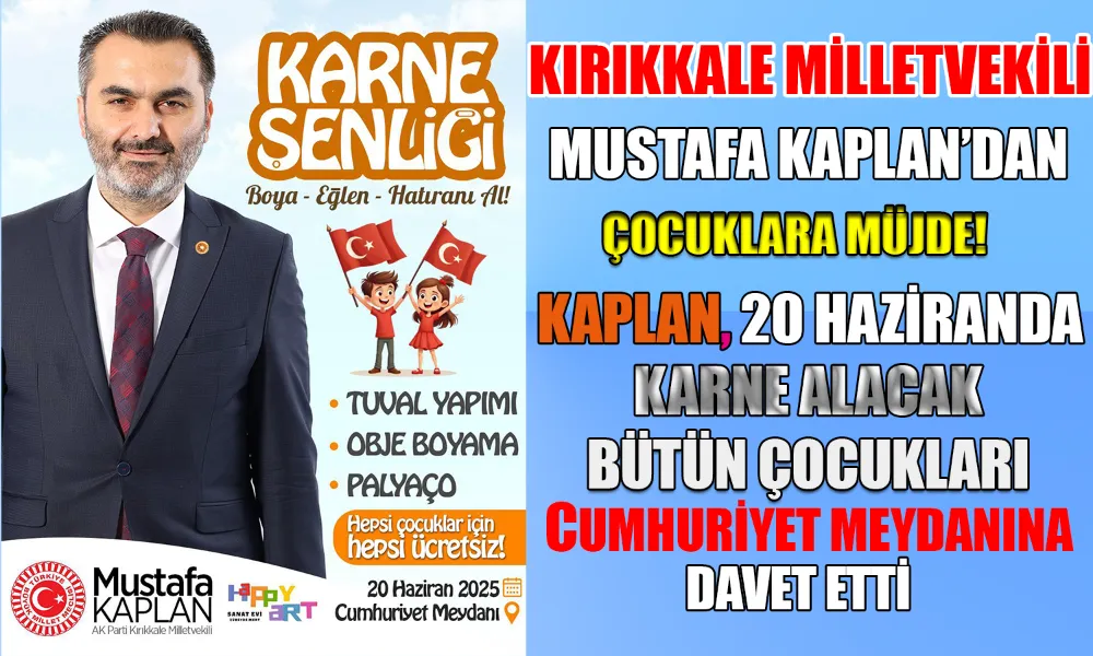 Çocuklara Hem Karne Hem Hediye