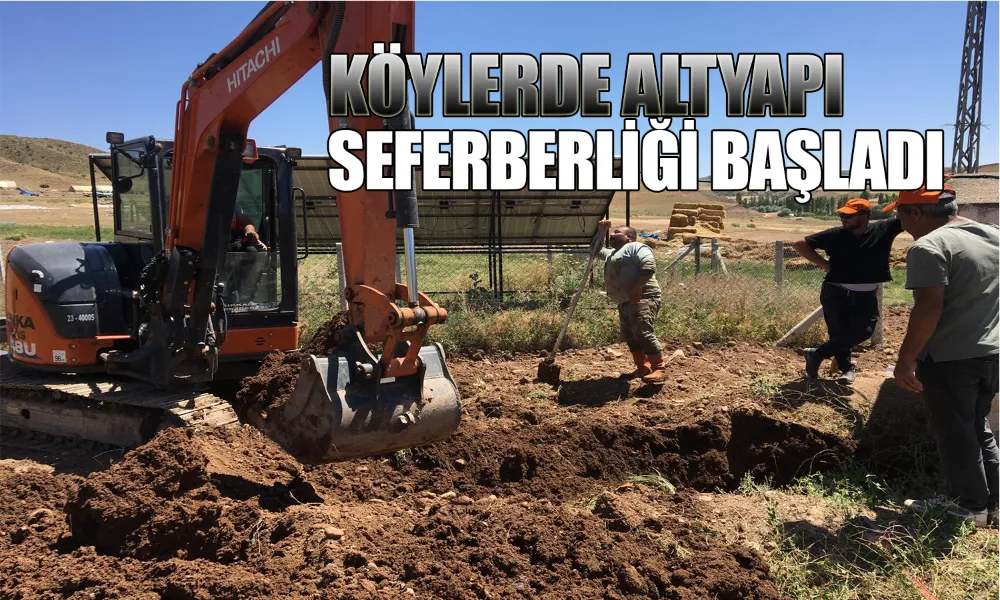 İl Özel İdaresi Ekiplerinden Altyapı Seferberliği