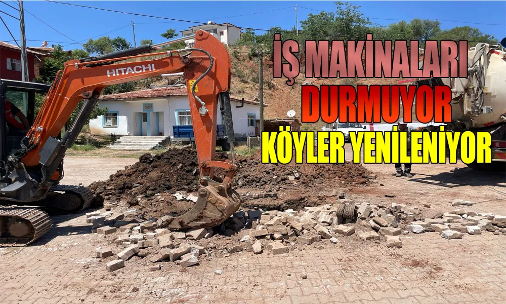 Köylerde Yol ve Altyapı Çalışmaları Devam Ediyor