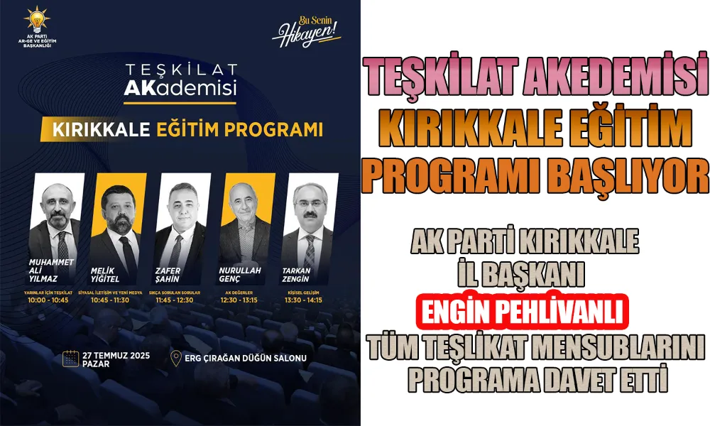 Teşkilat Kırıkkale’de Buluşuyor