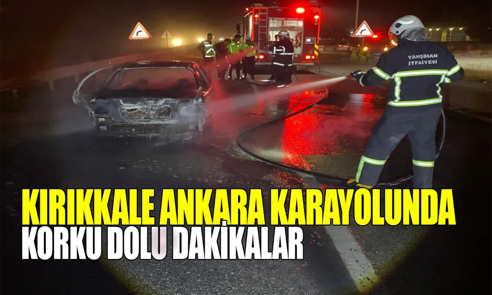 Araçta Çıkan Yangın Can Kaybı Olmadan Söndürüldü