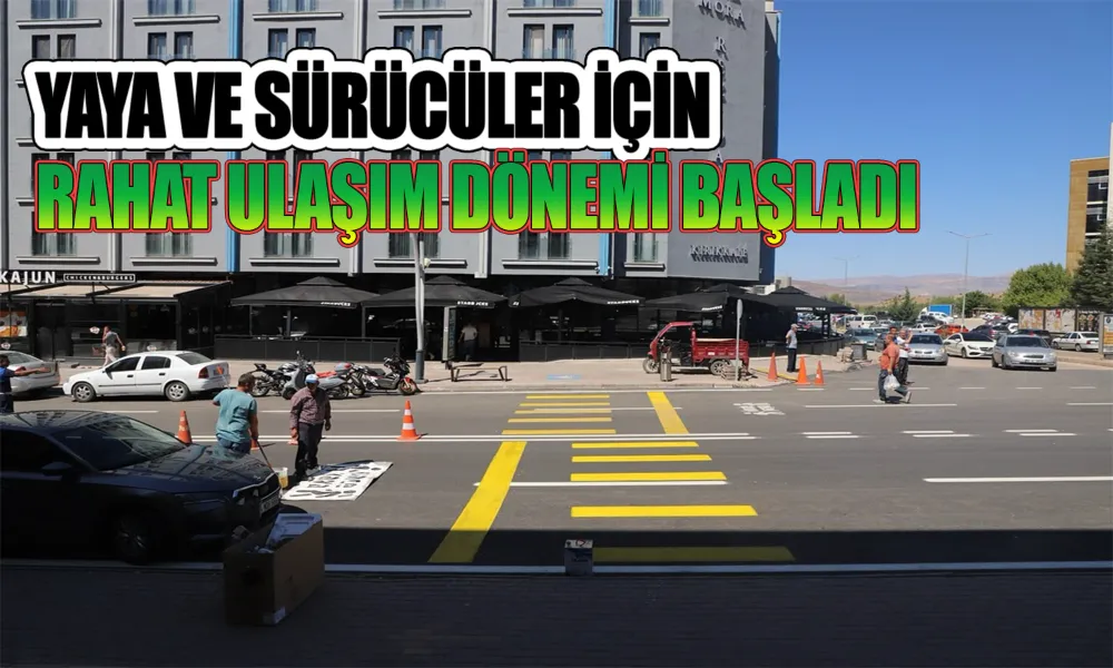 Yahşihan’da Yaya Geçitleri Yenilendi