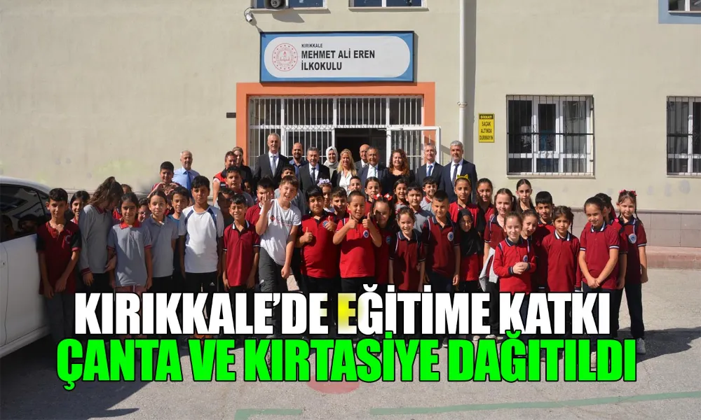 Kırtasiye Setleri Öğrencilerle Buluştu