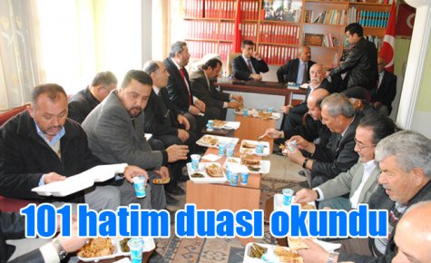101 hatim duası okundu