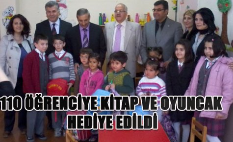 110 ÖĞRENCİYE KİTAP VE OYUNCAK HEDİYE EDİLDİ