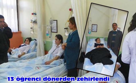 13 öğrenci dönerden zehirlendi