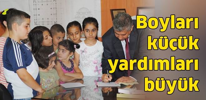 Boyları küçük yardımları büyük 