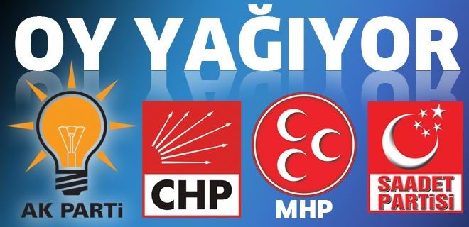 Oy yağıyor