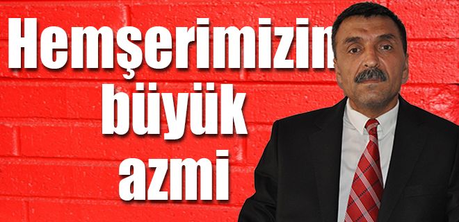 Hemşerimizin büyük azmi  