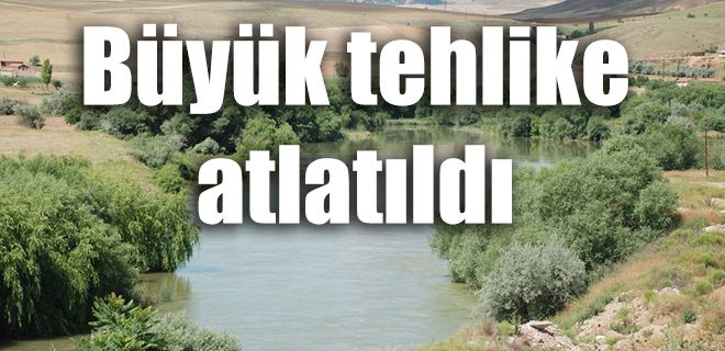 Kızılırmak büyük tehlike atlattı