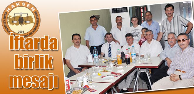 İftarda birlik mesajı