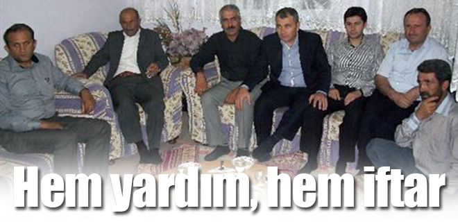 Orucu ihtiyaç sahibinin evinde açtılar
